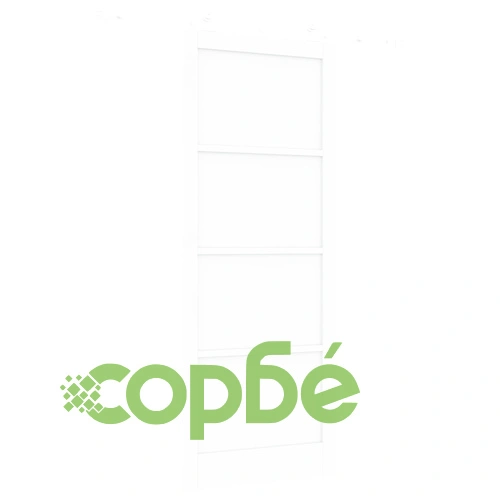 Плъзгаща се врата ORKDAL от масивно борово дърво, бяла, 93x232x4 см ➤ топ цена ➤ sorbe.bg