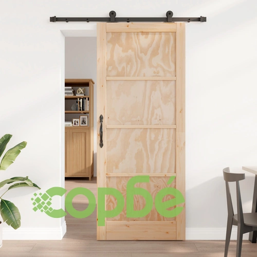 Плъзгаща врата ORKDAL от масивна борова дървесина, 86 x 211 см ➤ топ цена ➤ sorbe.bg