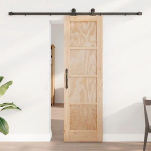 Плъзгаща врата ORKDAL от масивно борово дърво с комплект за монтаж 61x198.5 см