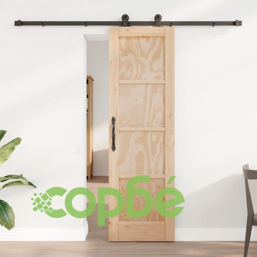 Плъзгаща врата ORKDAL от масивно борово дърво с комплект за монтаж 61x198.5 см ➤ топ цена ➤ sorbe.bg