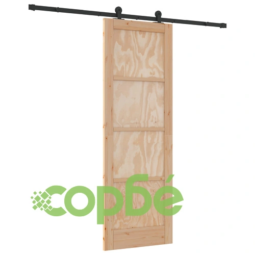 Плъзгаща Врата ORKDAL от Масивно Иглолистно Дърво с Комплект Механизъм 73.5x211 см ➤ топ цена ➤ sorbe.bg