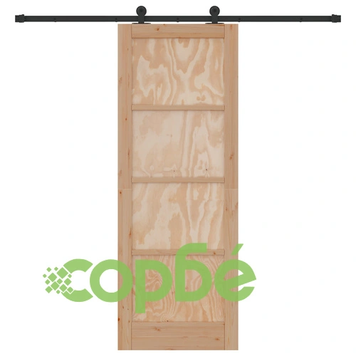 Плъзгаща врата ORKDAL от масивно борово дърво, интериорна, 78x211x4 см ➤ топ цена ➤ sorbe.bg