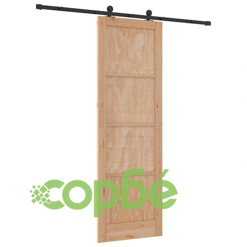 Плъзгаща се врата ORKDAL от масивна борова дървесина 78x232 см ➤ топ цена ➤ sorbe.bg