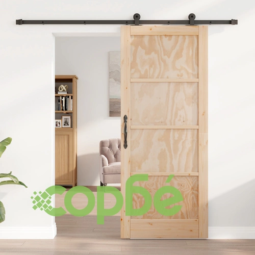 Плъзгаща врата ORKDAL от масивна борова дървесина с комплект за обков 83x202 см ➤ топ цена ➤ sorbe.bg