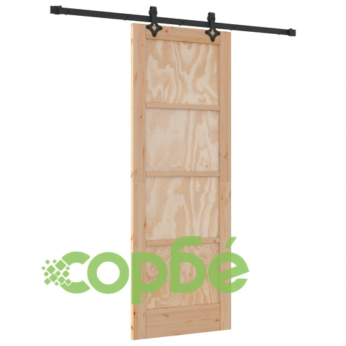 Плъзгаща се врата ORKDAL от масивно борово дърво с монтажен комплект, 73.5x198.5x4 см ➤ топ цена ➤ sorbe.bg