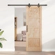 Плъзгаща се интериорна врата ORKDAL 73.5x211 см от масивна борова дървесина с хардуерен комплект