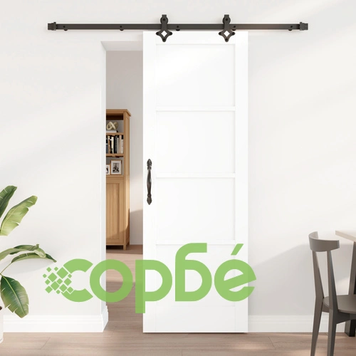 Плъзгаща врата ORKDAL с комплект за монтаж 73.5x211 см, Бяла, Масивно иглолистно дърво ➤ топ цена ➤ sorbe.bg