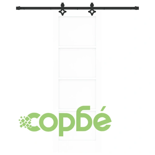 Плъзгаща врата ORKDAL с комплект за монтаж 73.5x211 см, Бяла, Масивно иглолистно дърво ➤ топ цена ➤ sorbe.bg