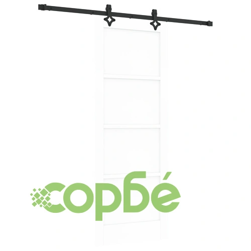 Плъзгаща Врата от Масивен Бор ORKDAL с Комплект за Монтаж, Бяла 78x202x4 см ➤ топ цена ➤ sorbe.bg