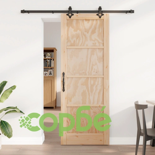 Плъзгаща интериорна врата ORKDAL 78x211x4 см от масивна борова дървесина с комплект за монтаж ➤ топ цена ➤ sorbe.bg