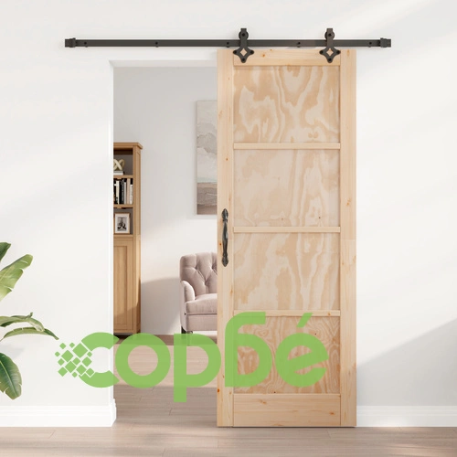 Плъзгаща интериорна врата ORKDAL 78x211x4 см от масивна борова дървесина с комплект за монтаж ➤ топ цена ➤ sorbe.bg