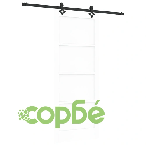 Плъзгаща Врата ORKDAL с Комплект Аксесоари, Бяла 83x202x4 см, Солидна Борова Дървесина ➤ топ цена ➤ sorbe.bg