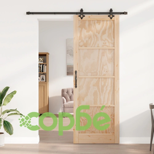 Плъзгаща Интериорна Врата ORKDAL 83x232x4 см от Здраво Борово Дърво с Комплект за Монтаж ➤ топ цена ➤ sorbe.bg