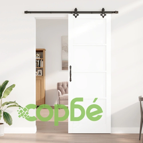 Плъзгаща врата ORKDAL Бяла 83x232x4 см от Солидна борова дървесина с механизъм ➤ топ цена ➤ sorbe.bg