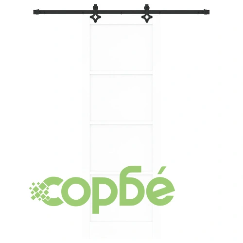 Плъзгаща врата ORKDAL Бяла 83x232x4 см от Солидна борова дървесина с механизъм ➤ топ цена ➤ sorbe.bg