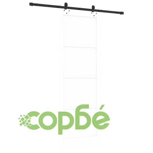 Плъзгаща врата ORKDAL Бяла 83x232x4 см от Солидна борова дървесина с механизъм ➤ топ цена ➤ sorbe.bg