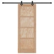Плъзгаща интериорна врата ORKDAL 73.5x198.5 см от масивна борова дървесина с монтажен комплект