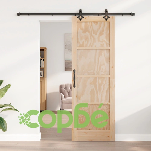 Плъзгаща врата ORKDAL 73.5x211 см с комплект за монтаж, изработена от масивна борова дървесина ➤ топ цена ➤ sorbe.bg