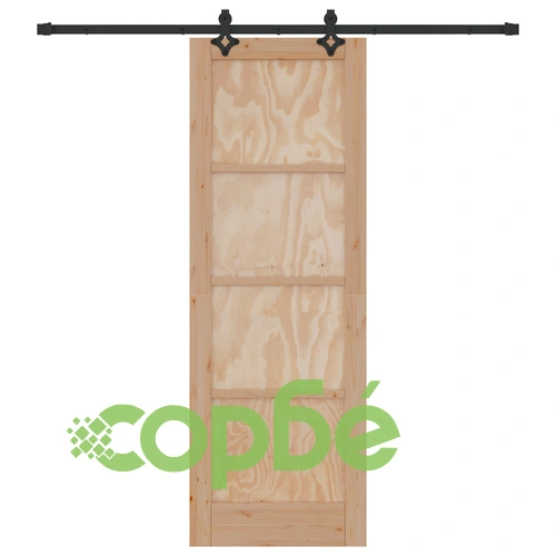 Плъзгаща врата ORKDAL 73.5x211 см с комплект за монтаж, изработена от масивна борова дървесина ➤ топ цена ➤ sorbe.bg