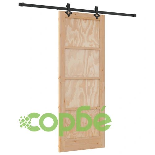 Плъзгаща врата ОРКДАЛ 78x202 см от масивна борова дървесина с комплект за монтаж ➤ топ цена ➤ sorbe.bg