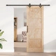 Плъзгаща врата ORKDAL 78x211 см от масивна борова дървесина с комплект за монтаж