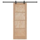 Плъзгаща врата ORKDAL 78x211 см от масивна борова дървесина с комплект за монтаж