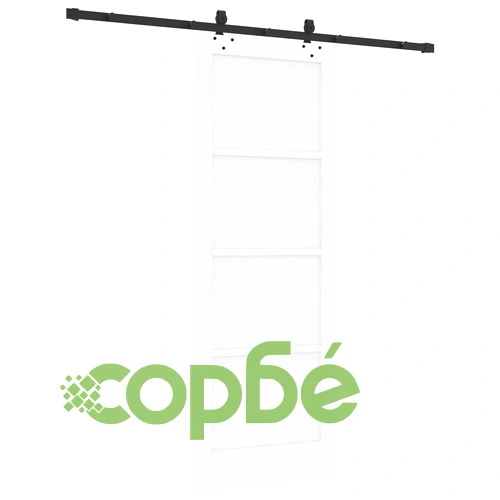 Плъзгаща Врата ОРКДАЛ от Масивно Борово Дърво с Комплект за Монтаж, Бяла 78x211x4 см ➤ топ цена ➤ sorbe.bg