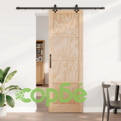 Плъзгаща Врата ORKDAL 78x232x4 см от Масивна Борова Дървесина с Комплект за Монтаж ➤ топ цена ➤ sorbe.bg