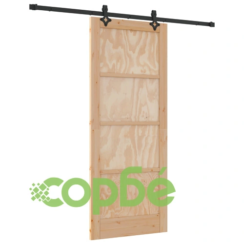 Ролетна врата ORKDAL 83x202x4 см от масивна борова дървесина с комплект плъзгащи се компоненти ➤ топ цена ➤ sorbe.bg