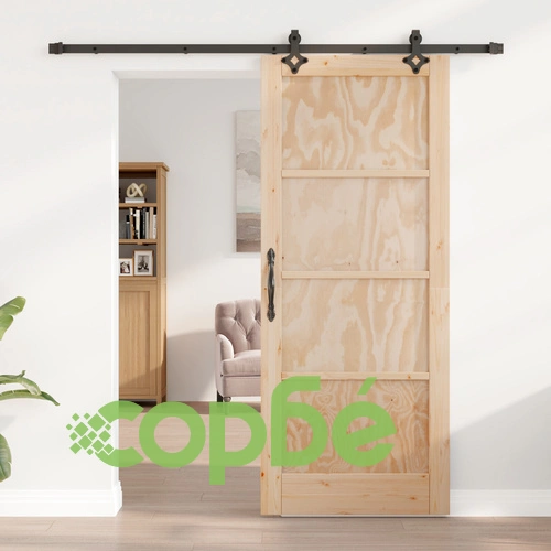 Ролетна врата ORKDAL 83x202x4 см от масивна борова дървесина с комплект плъзгащи се компоненти ➤ топ цена ➤ sorbe.bg