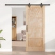 Ролетна врата ORKDAL 83x202x4 см от масивна борова дървесина с комплект плъзгащи се компоненти