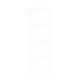 Плъзгаща Врата ORKDAL Бяла 73.5x198.5x4 см от Масивна Борова Дървесина с Комплект за Монтаж