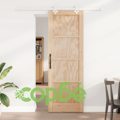 Плъзгаща врата ORKDAL 73.5x211 см от масивна борова дървесина с комплект механизми ➤ топ цена ➤ sorbe.bg