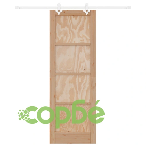 Плъзгаща врата ORKDAL 73.5x211 см от масивна борова дървесина с комплект механизми ➤ топ цена ➤ sorbe.bg