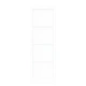 Плъзгаща Врата ORKDAL с Комплект за Монтаж, Бяла 73.5x211 см от Масивно Борово Дърво