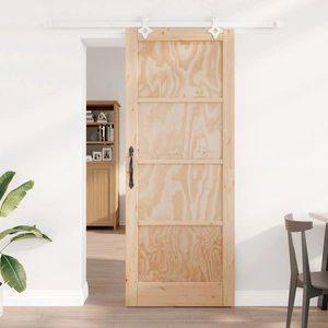 Плъзгаща врата ORKDAL 83х211 см от масивна борова дървесина с хардуер