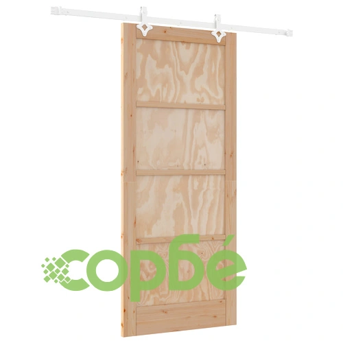 Плъзгаща врата ORKDAL 86x198.5x4 см от масивна борова дървесина с комплект за монтаж ➤ топ цена ➤ sorbe.bg