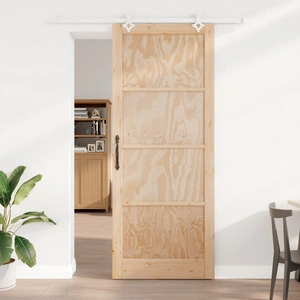 Плъзгаща врата ORKDAL от масивна борова дървесина с хардуер, 93x232x4 см