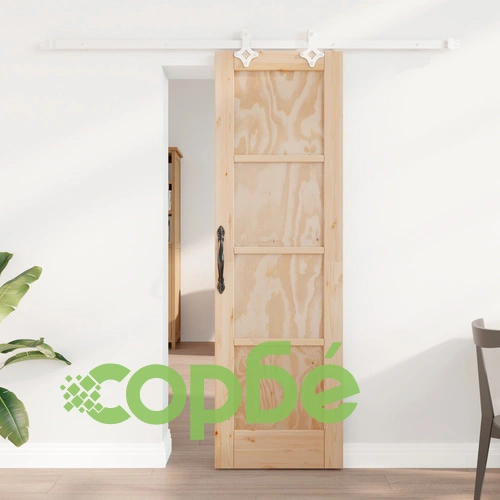 Плъзгаща врата ORKDAL 61x198.5 см от масивна борова дървесина с комплект за монтаж ➤ топ цена ➤ sorbe.bg