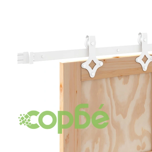 Плъзгаща врата ORKDAL 61x198.5 см от масивна борова дървесина с комплект за монтаж ➤ топ цена ➤ sorbe.bg