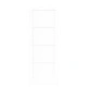 Плъзгаща Врата с Хардуерен Комплект МДФ Бяла 73.5x198.5x4 см ORKDAL