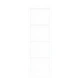 Плъзгаща Врата ОРКДАЛ Бяла 73.5x211x4 см с Комплект Аксесоари от Масивна Борова Дървесина