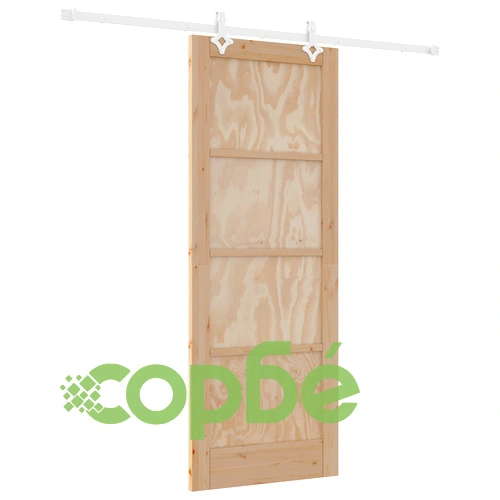 Плъзгаща врата ORKDAL 78x202x4 см от масивна борова дървесина с комплект хардуер ➤ топ цена ➤ sorbe.bg