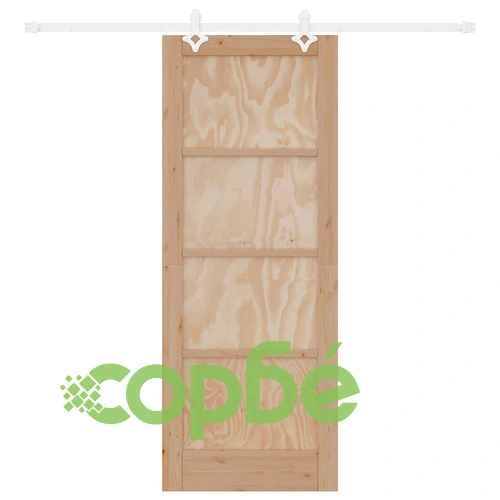 Плъзгаща врата ORKDAL 78x202x4 см от масивна борова дървесина с комплект хардуер ➤ топ цена ➤ sorbe.bg