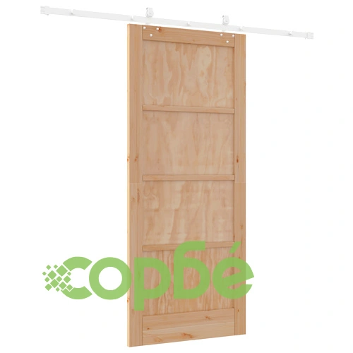 Плъзгаща врата ORKDAL от масивен бор с хардуер, 86x198.5x4 см ➤ топ цена ➤ sorbe.bg