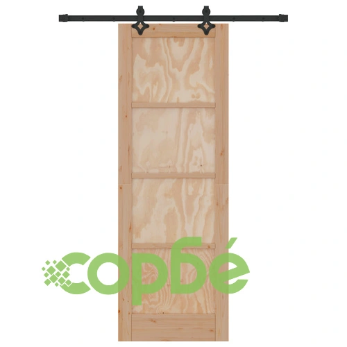 Плъзгаща врата ORKDAL 73.5x211x4 см от масивно борово дърво с хардуерен комплект ➤ топ цена ➤ sorbe.bg
