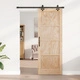 Плъзгаща се врата ORKDAL от масивно борово дърво с комплект релсов механизъм