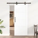 Плъзгаща се врата ORKDAL от масивна борова дървесина с бяло покритие и монтажен комплект