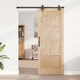 Плъзгаща се врата ORKDAL от масивна борова дървесина с комплект за монтаж