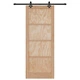 Плъзгаща се врата ORKDAL от масивна борова дървесина с комплект за монтаж